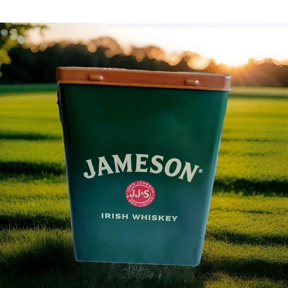 Jameson Irish Whisky 5.5oz Stainless Steel Hip Flask With Tin Carrying Case - Picture 2 of 7